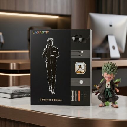 LAXASFIT Smartwatch Set 2 Devices with 6 Straps