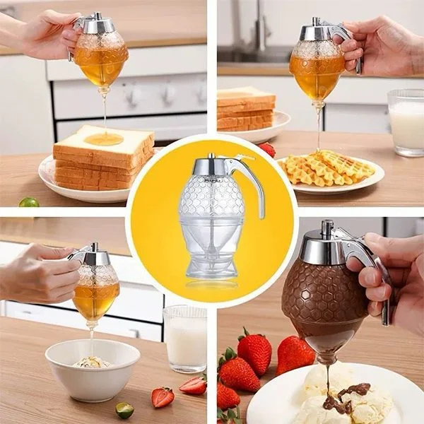 Honey Dispenser No Drip Syrup Container