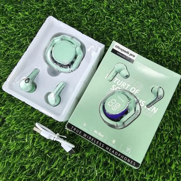 605245403_122111711175107836_6207403787104099810_n Ultra pods Pro wireless airbuds - Transparent Airbuds - Image 1
