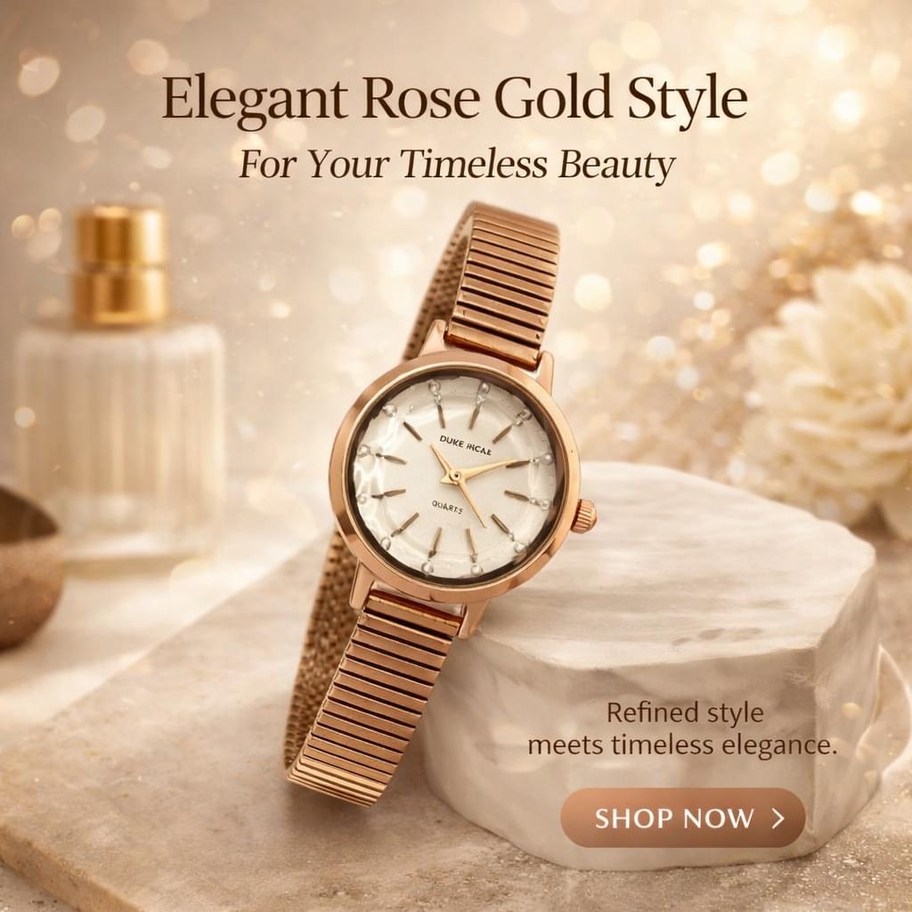Duke Nicle Gold IPG Watch - Image 1