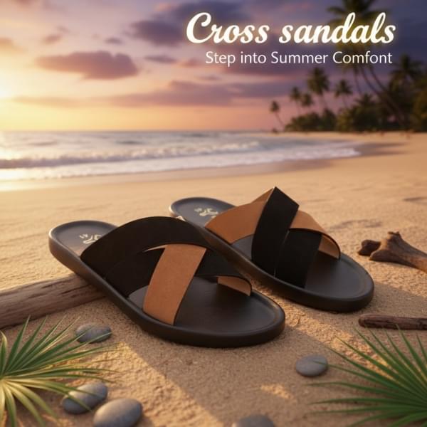 Cross Sandel - Lather - Image 1