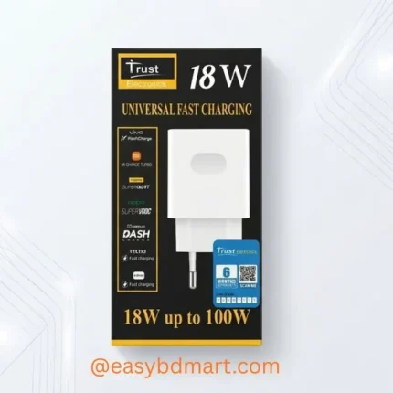 Universal Fast Charging 18W up to 100W